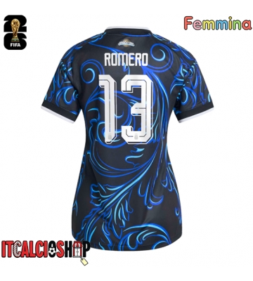 Argentina Cristian Romero #13 Seconda Maglia Femmina Mondiali 2026 Manica Corta